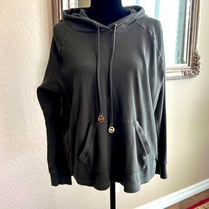 HOODIE! Michael Kors Waffle Weave, Olive Green.